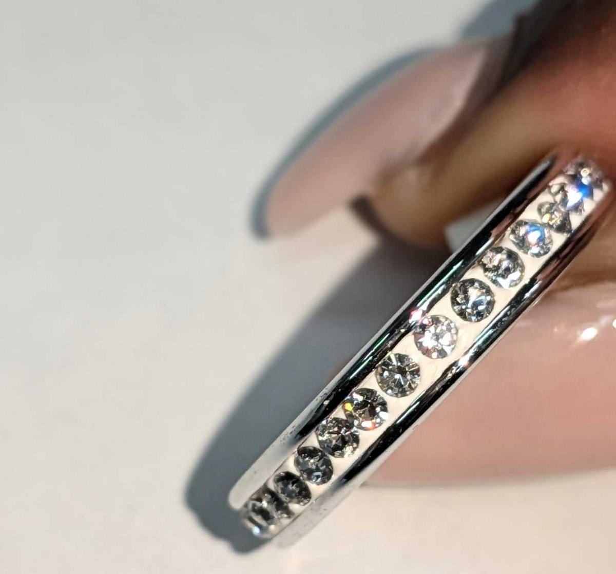 Wedding Trendy New Hot Sale Rings Band Brushed Midi Charm Stainless Steel Ring for Women Men Jewelry Party Gift ( Rings )