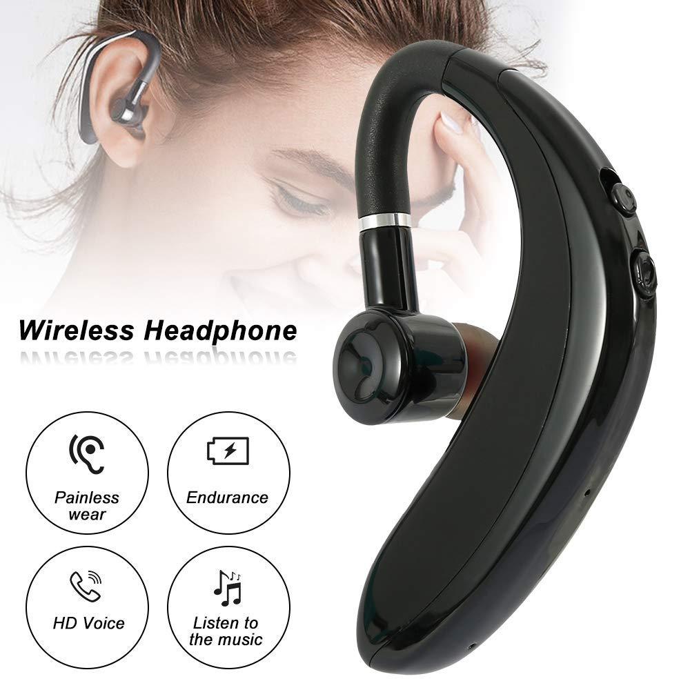 Wireless Headset S109 Bluetooth Mic v5.0 Ear Clip 18 Hours of Calling, Music Sports Earbuds Single Ear Headphone 360-degree Rotator for All Smartphones, photo 4 of 6