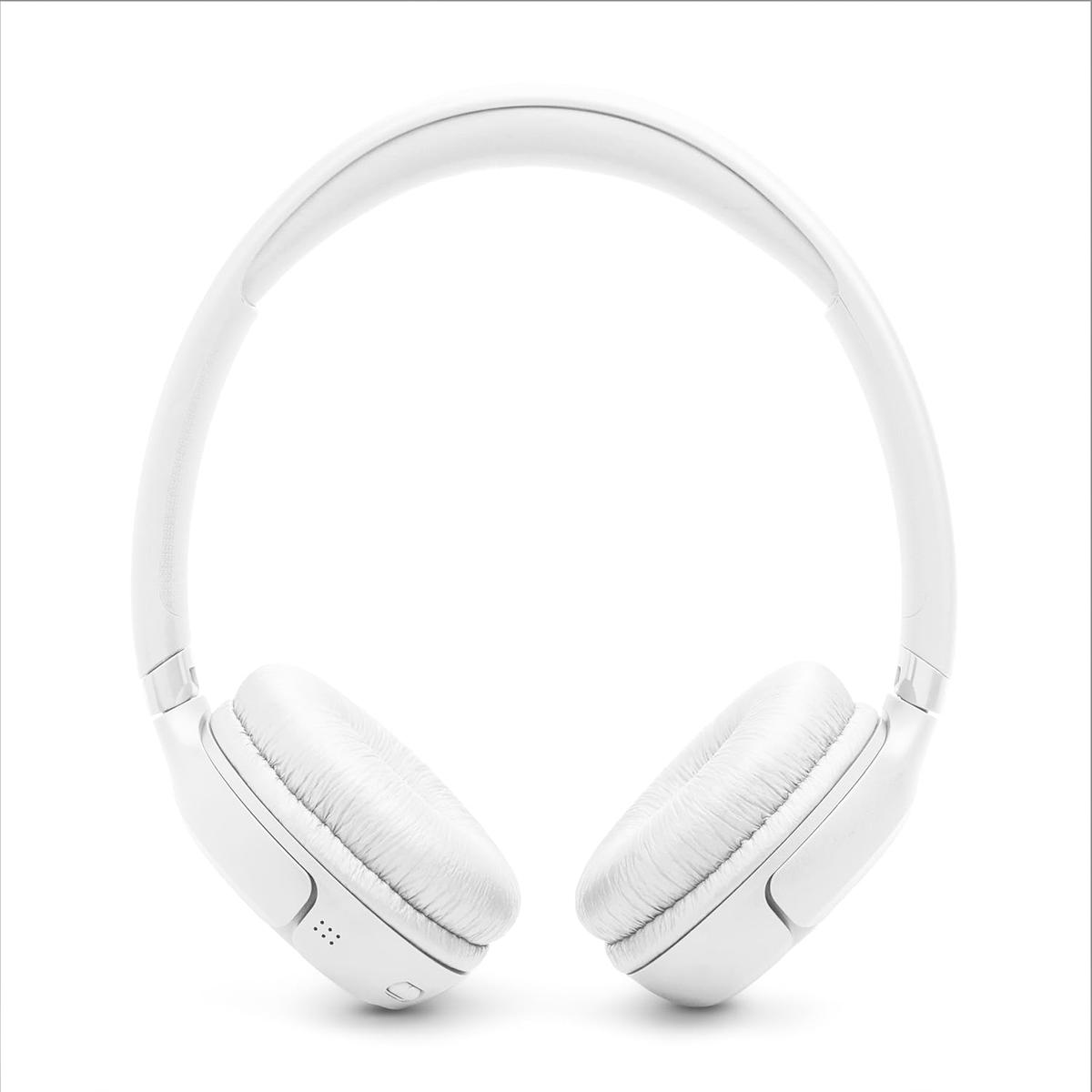 JBL Tune 530BT - On-Ear Bluetooth Headphones - White JBL Pure Bass Sound, Customize your sound with the JBL Headphones App, 2 beamforming mics for perfect calls, photo 2 of 5