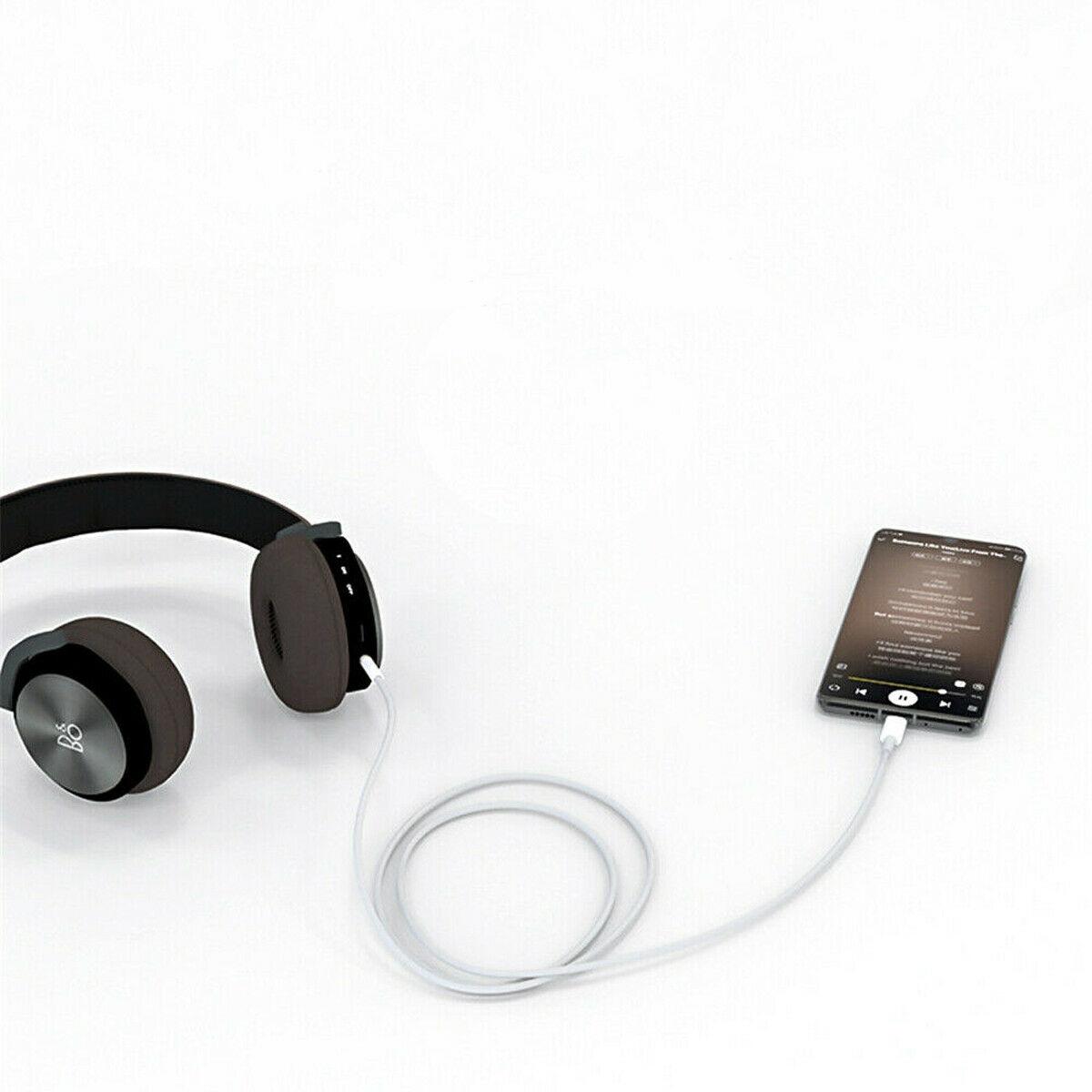 TYPE-C to 3.5mm Jack AUX Audio Adapter Cable in White, photo 2 of 4