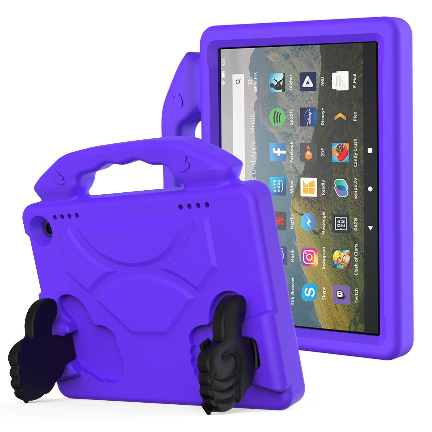 Amazon Kindle Fire HD7 Thumbs Up Kickstand Shockproof Tablet Case Cover - Dark Purple