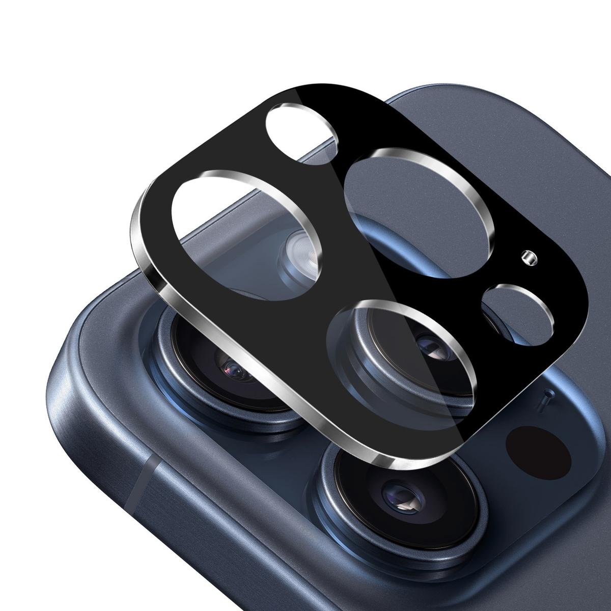 iPhone 15 Pro Max Camera Lens Protector Black