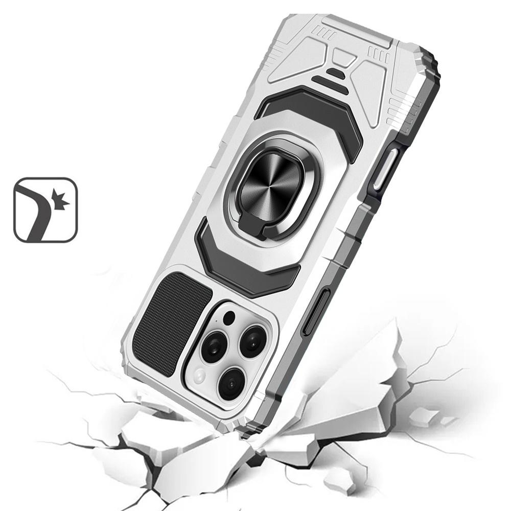 iPhone 16 Pro Max 6.9-Inch Robotic Hybrid Case – Shockproof Rugged Cover with Built-in Magnetic Ring Stand & Kickstand Function, Full-Body Protection, photo 8 of 8