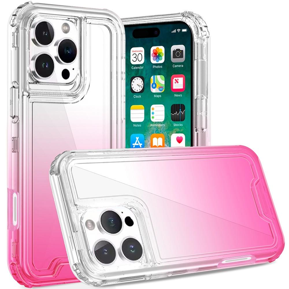 iPhone 16 Pro Max 6.9-Inch 3-in-1 Two-Tone Transparent Hybrid Case – Shockproof Dual-Layer Protective Cover with Clear Back & Color-Accented Bumper, photo 3 of 7