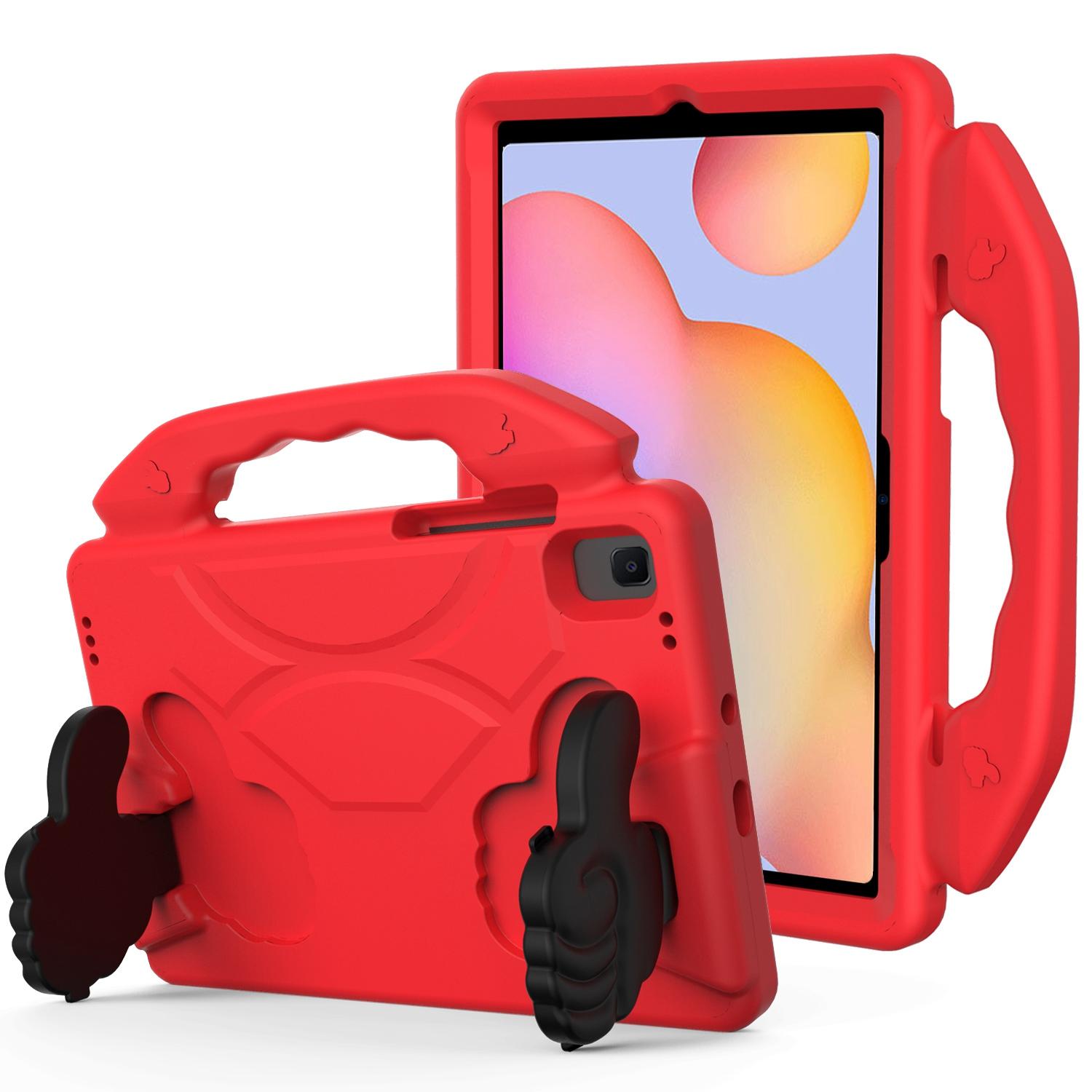 Samsung Galaxy Tab A8 10.5 inch (2022) Thumbs Up Kickstand Shockproof Tablet Case Cover - Red