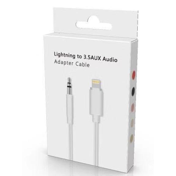 Lightning to 3.5mm AUX Audio Adapter Cable in Silver, photo 5 of 5