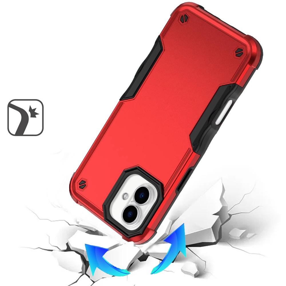 For iPhone 17 High Quality Exquisite Tough Shockproof Hybrid Case Cover – Red, photo 3 of 4