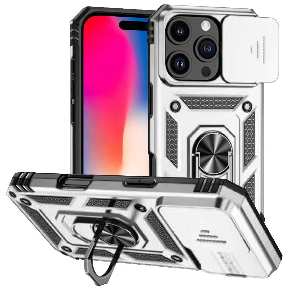 iPhone 16 Pro 6.3" Magnetic Ring Stand Case | Shockproof Protective Cover with Camera Guard & Kickstand, photo 7 of 9