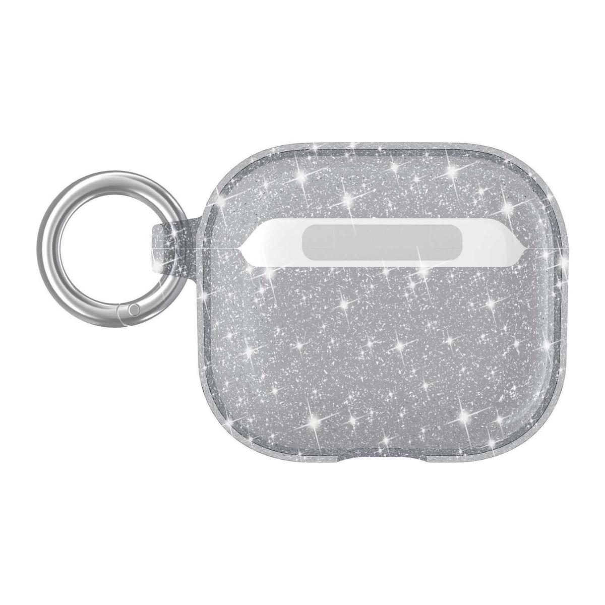 AirPods Pro Glitter Shimmer Transparent Hybrid Case Cover - Smoke