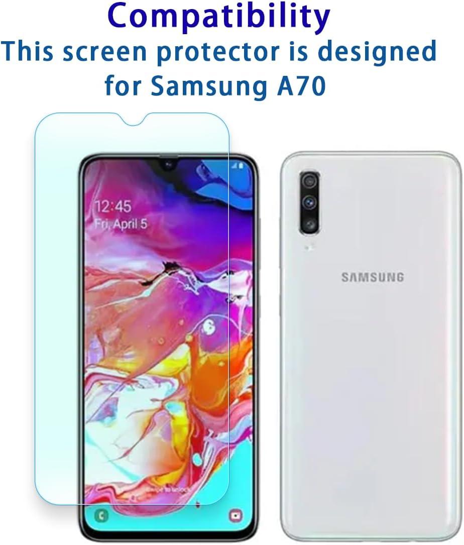 Tempered Glass Screen Protector for Samsung Galaxy A70 – Crystal Clear, Anti-Scratch & Full Coverage