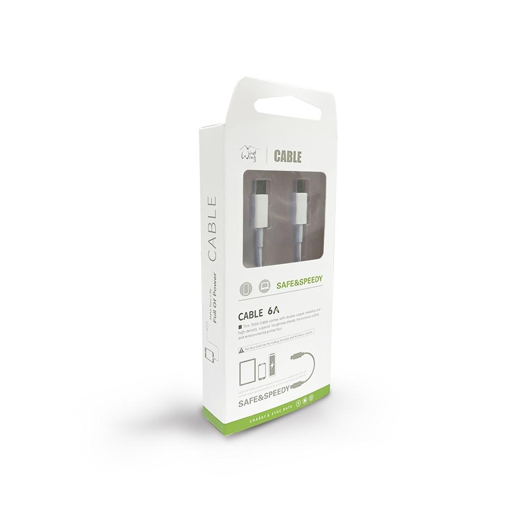 High Quality 10-Feet Rubberized iPhone TYPEC TO TYPEC Cable Cord in White, photo 4 of 4