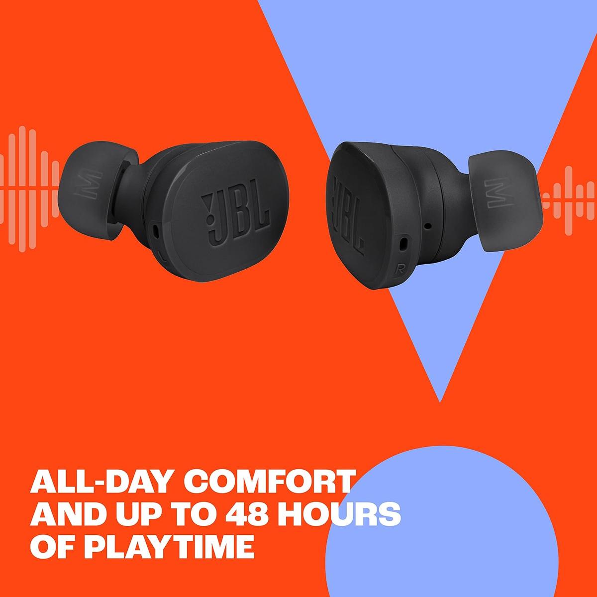 JBL Tune Buds - Noise Cancelling Earbuds - Black | JBL Pure Bass Sound, Bluetooth 53 with LE audio support, Active Noise Cancelling with Smart Ambient, photo 4 of 5