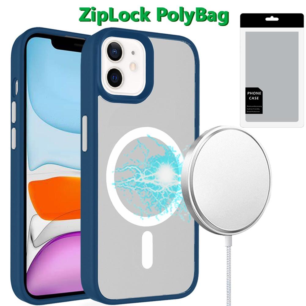 iPhone 11 PU Leather Case with Built-in Magnetic Circle & Colored Metal Buttons – Premium Finish, photo 4 of 5
