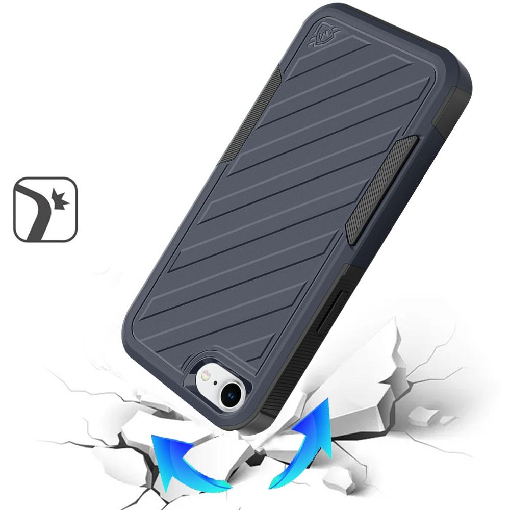 iPhone 16E / SE4 Noble-Lined Shockproof Dual-Layer Hybrid Case with Belt Clip Holster – Rugged Full-Body Protection, photo 2 of 9