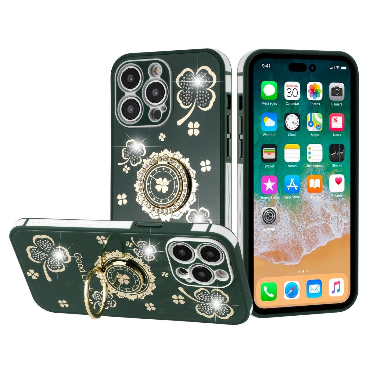 Apple iPhone 14 PRO 6.1" SPLENDID Glitter Good Luck Floral Soft TPU Case Cover – Charming & Protective, photo 7 of 10