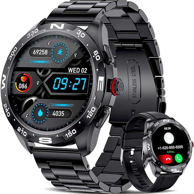 MiBoce Smart Watch for Men, All Network Communication Multifunctional Watch, with 1.52" Screen HD Dual Camera, Supports Video Calls, Heart Rate Monitor, Gifts for Men, photo 2 of 2