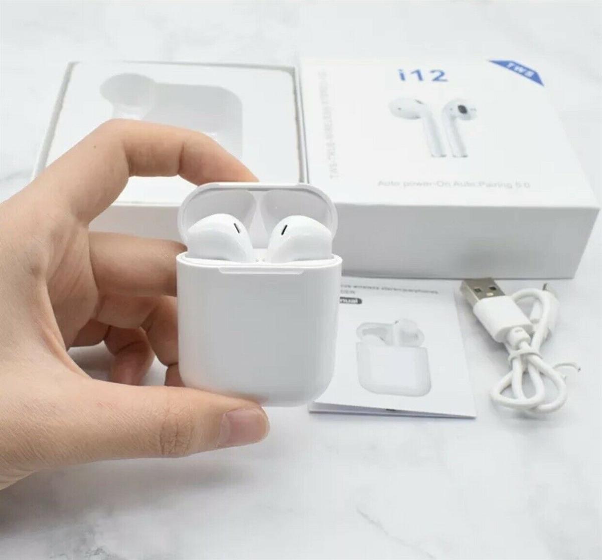 TWS True Wireless Bluetooth Stereo Earbuds with Charging Case - White, photo 6 of 6