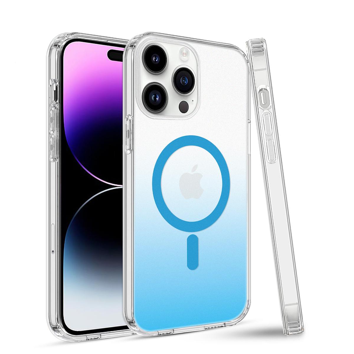 iPhone 14 PRO 6.1" Greatest Clear Acrylic [Magnetic Circle] Tough Shockproof Hybrid Case with Metal Buttons – Heavy-Duty & MagSafe Compatible, photo 2 of 17