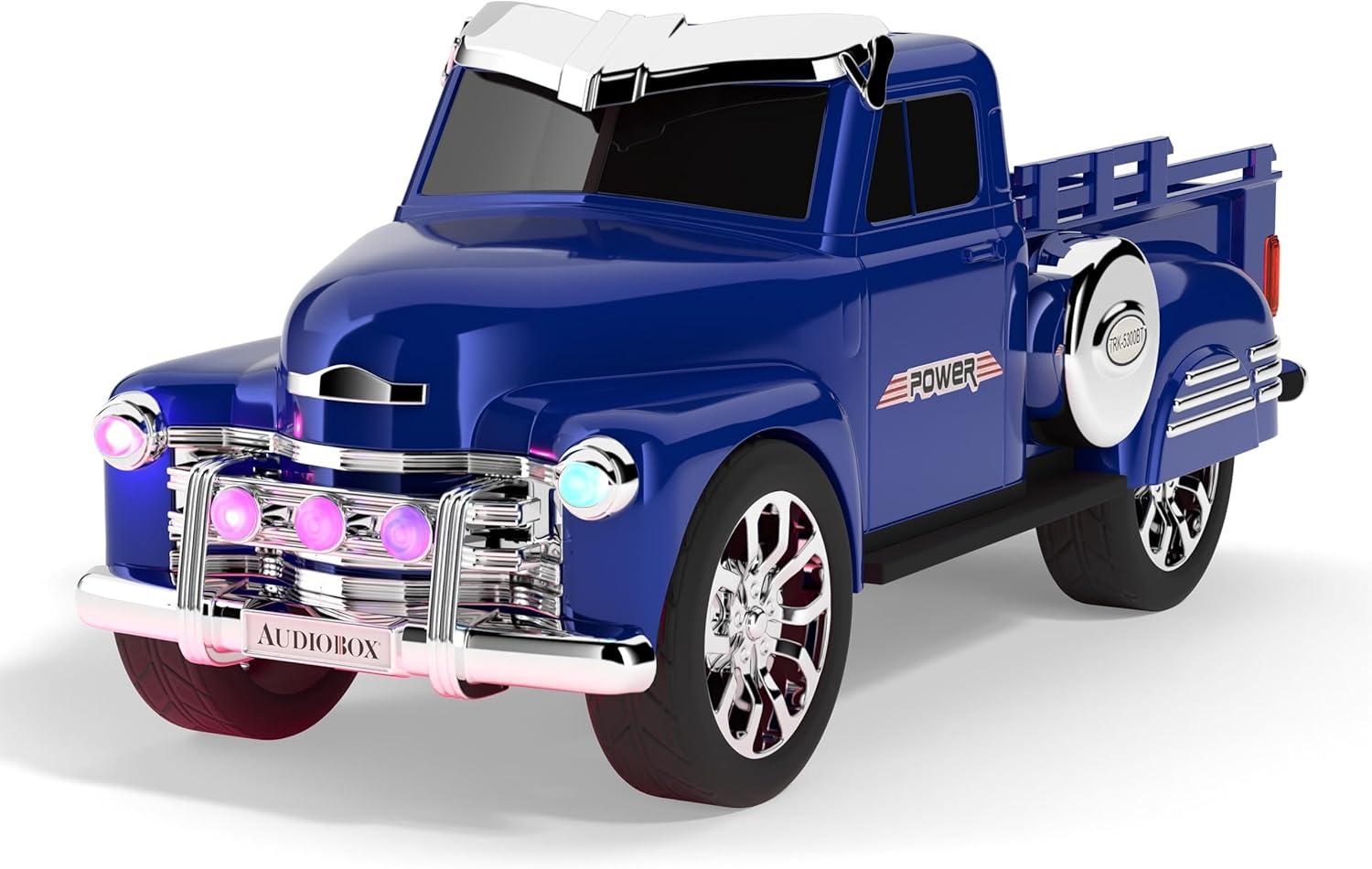 Audiobox TRK-5300BT Retro Car Toy Radio Ride with Bluetooth Truck Speaker- Blue