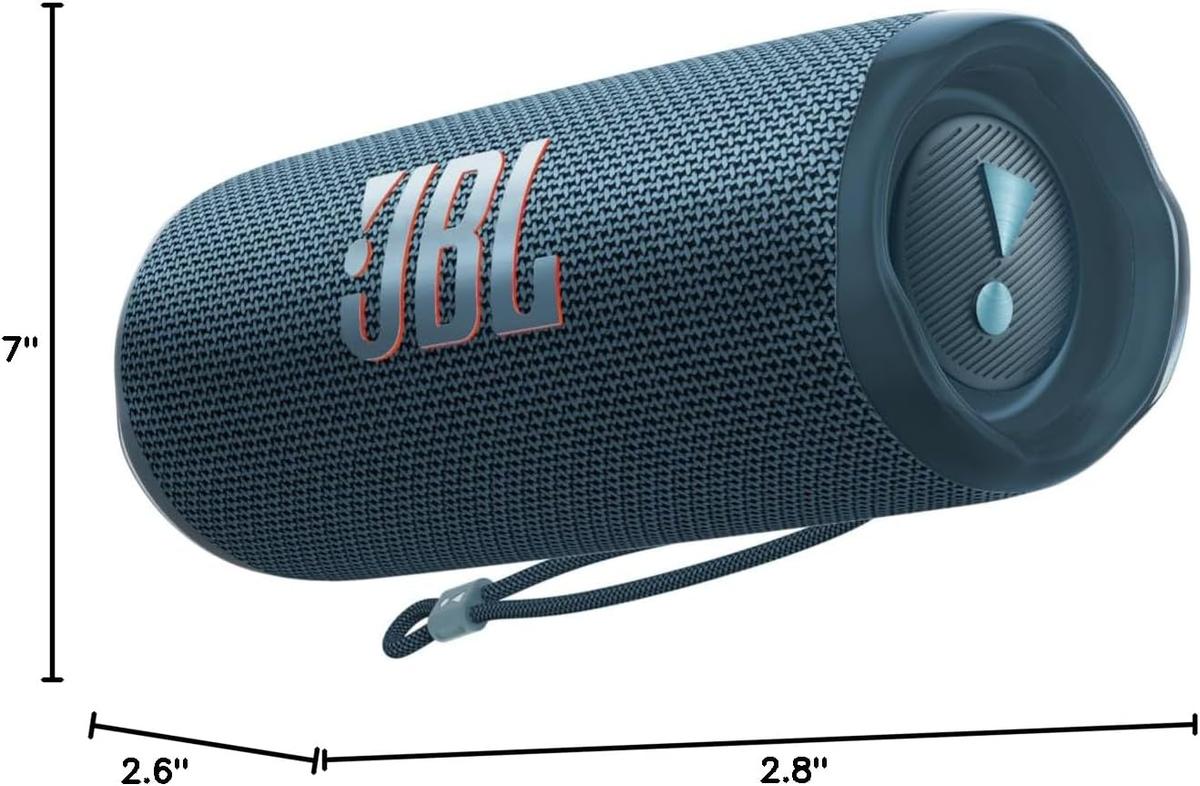 JBL Flip 6 - Portable Bluetooth Speaker, powerful sound and deep bass, IPX7 waterproof, 12 hours of playtime, JBL PartyBoost for multiple speaker pairing for home, outdoor and travel (Blue), photo 7 of 7