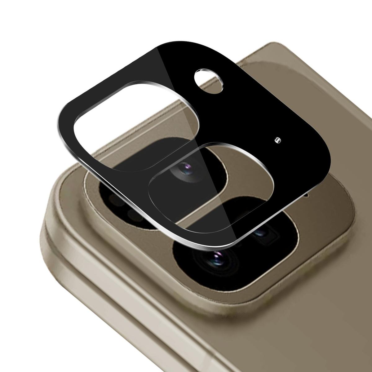 Google Pixel 9 Pro Fold Camera Lens Colored Edge Tempered Glass Protector - Black, photo 2 of 2