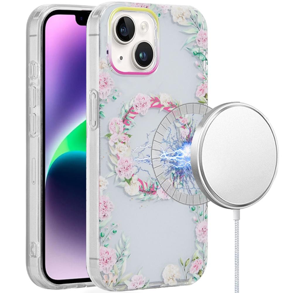 iPhone 14/13 [Magnetic Circle] Double Layer IMD TPU Case – Stylish MagSafe-Ready Protection, photo 4 of 6