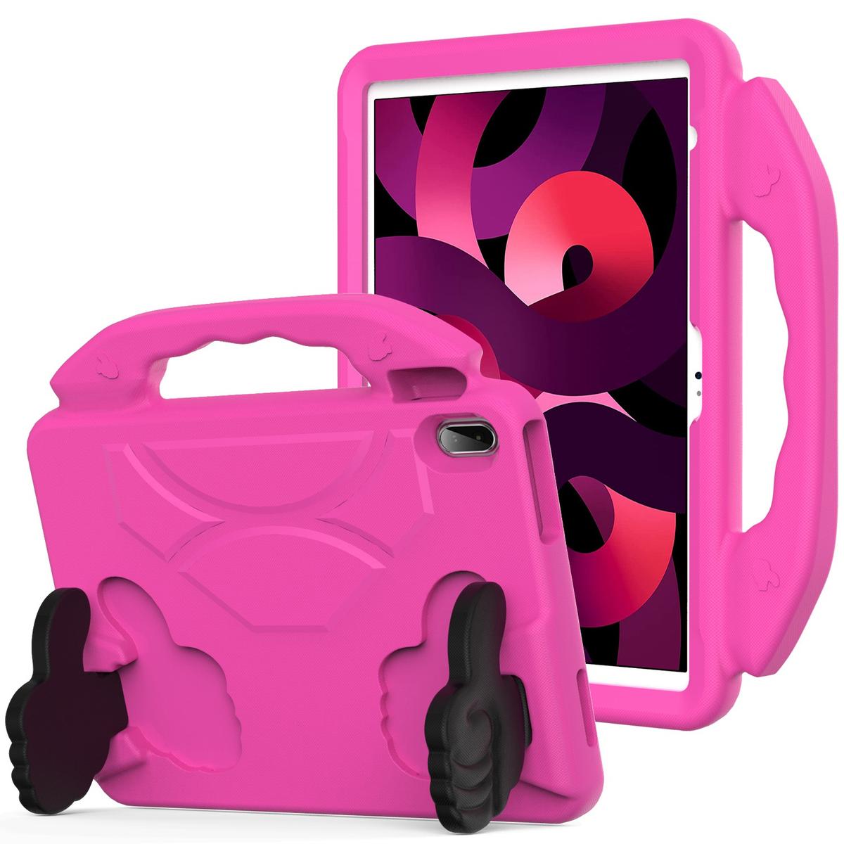 Samsung Galaxy Tab S9 Thumbs Up Kickstand Shockproof Tablet Case Cover - Hot Pink