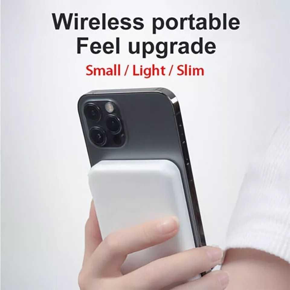 5000mAh Power Bank Magnet Battery Pack Wireless Charger Power Bank for iPhone, photo 3 of 5