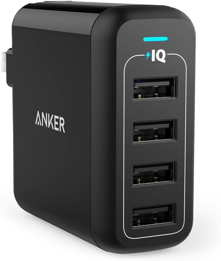 Anker Powerport 4 Multi-Device 40W USB-A Wall Charger