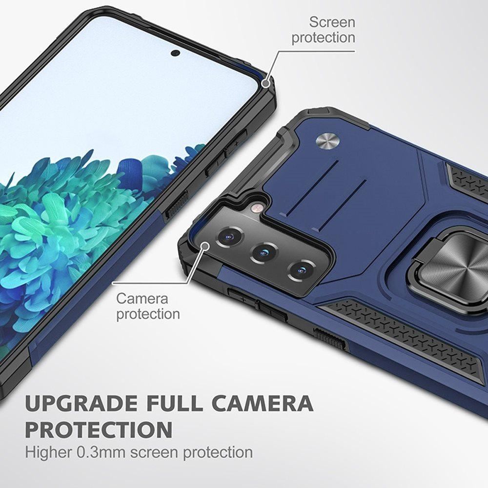 Samsung Galaxy s21 Plus, s30 Plus Robust Magnetic Kickstand Hybrid Case Cover - Blue, photo 4 of 4