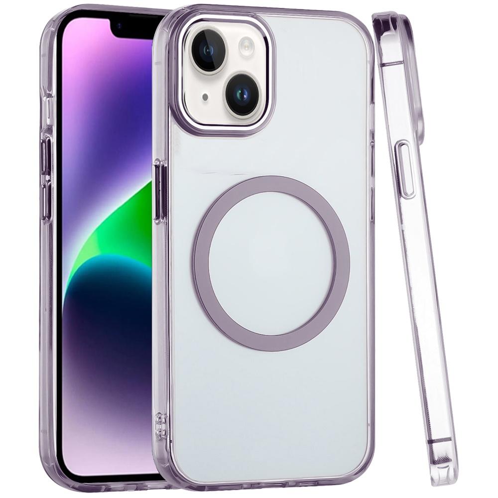 iPhone 14 Plus Magnetic Circle Ring Clear Hybrid Case | Premium Acrylic, Metal Buttons & Raised Camera Lip, photo 4 of 7