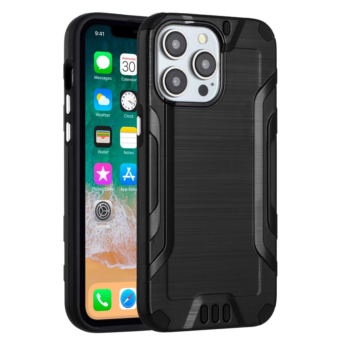 iPhone 15 Plus Strong Tough Metallic Design Hybrid Case, photo 2 of 5