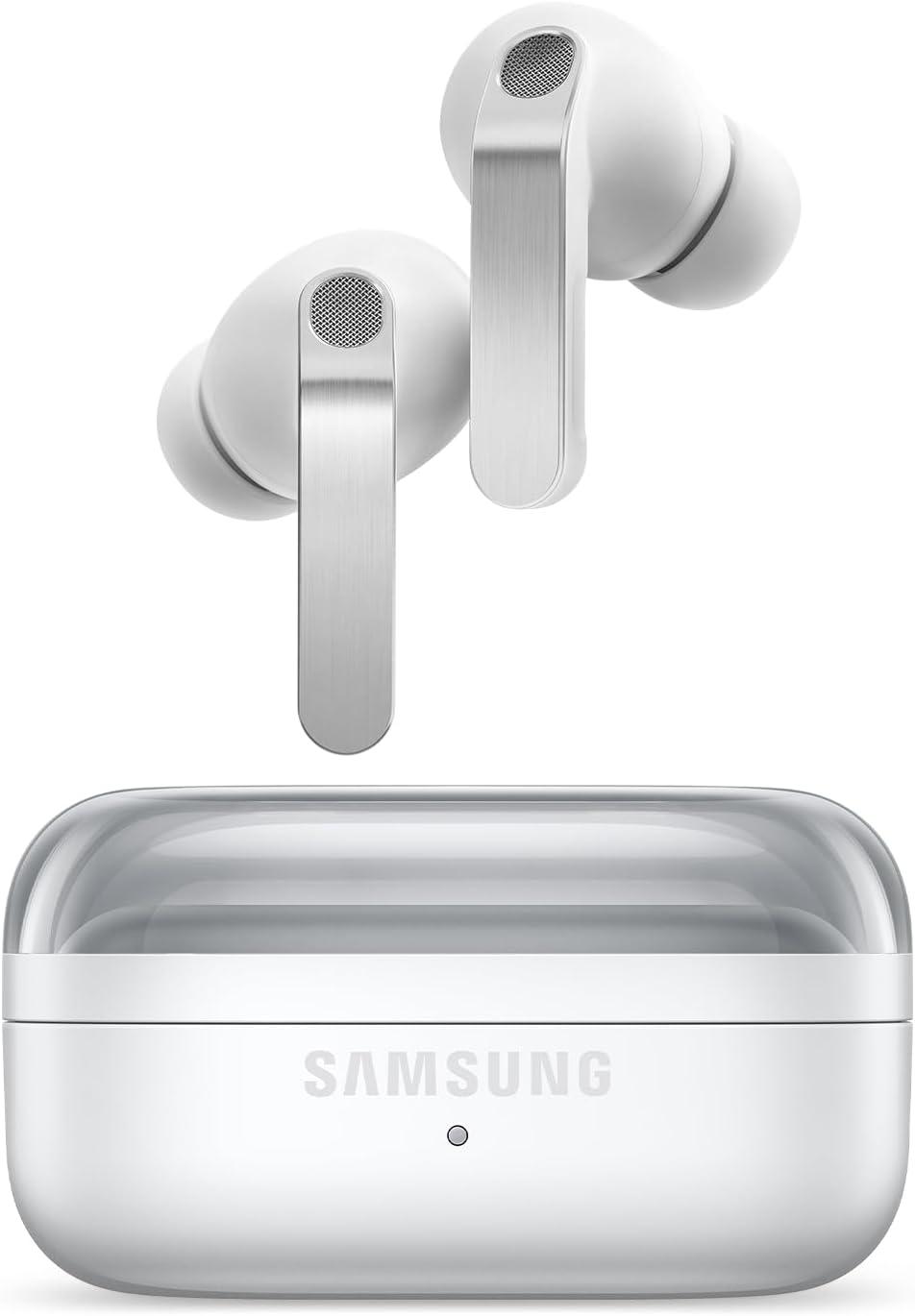 Samsung Galaxy Buds 4 Pro (2026) AI True Wireless Bluetooth Earbuds, White | Hi-Res Audio, 2-Way Speaker, ANC 2.0, Optimized Comfort, IP57 (White)