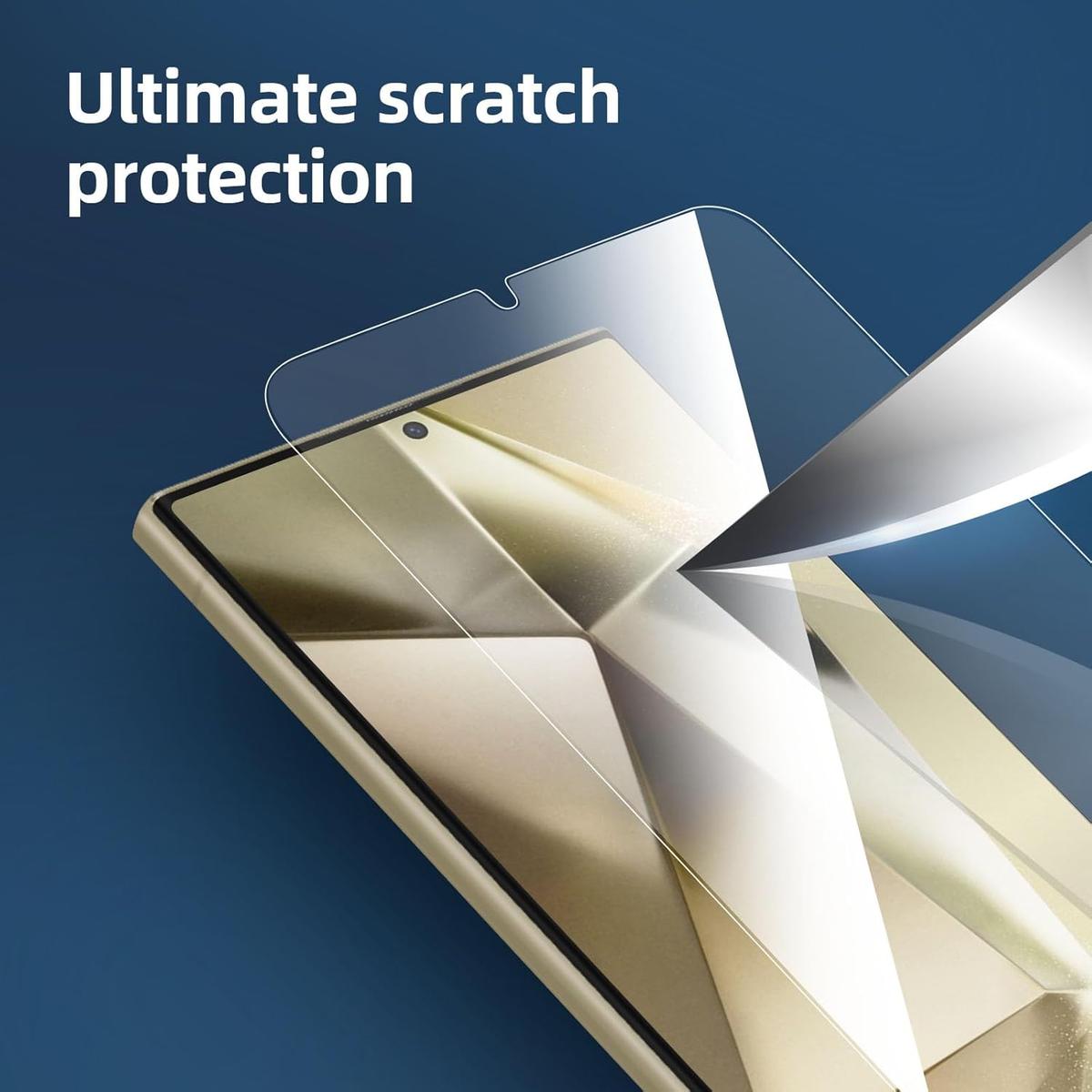Pack of 3 Samsung Galaxy S25 Ultra Tempered Glass Screen Protectors – Case Friendly, Shatterproof & HD Clear, photo 4 of 4