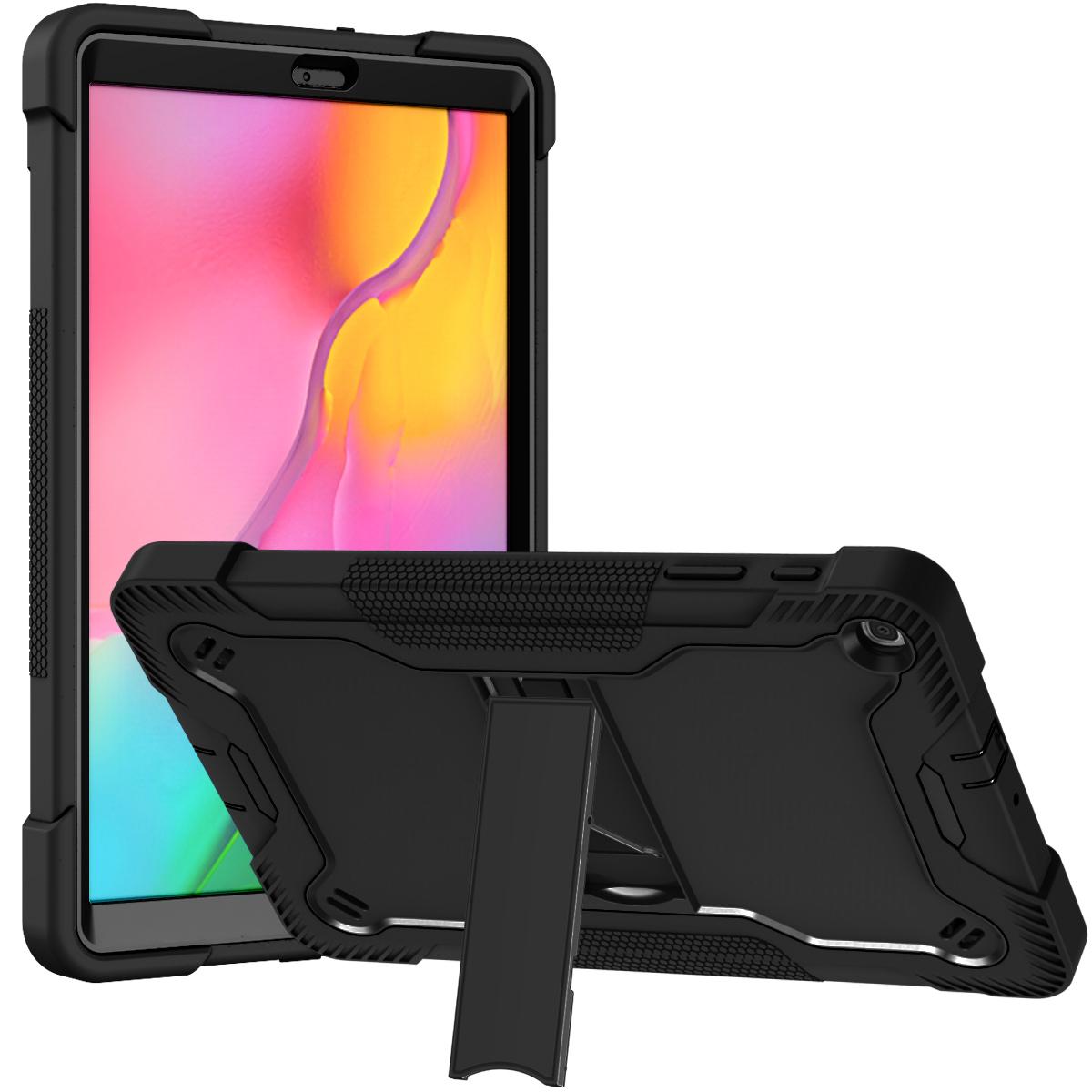 Apple iPad Air 11inch 2024 Tough Tablet Strong Kickstand Hybrid Case Cover - Black