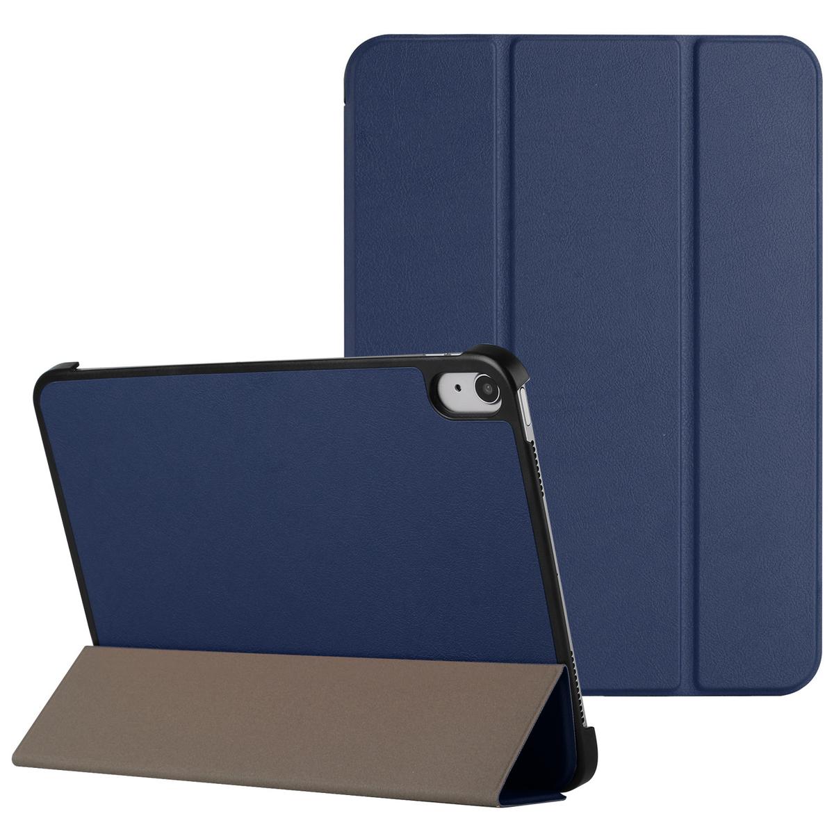 Samsung Galaxy Tab S9 Trifold Magnetic Closure PU Leather Case Cover - Blue