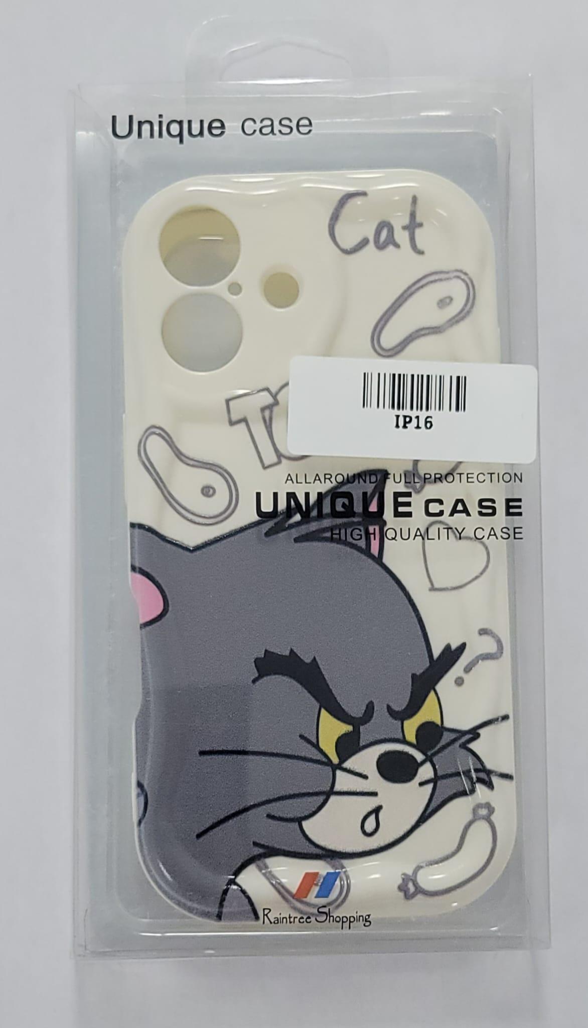 Grumpy Tom – Cartoon Cat Attitude Phone Case (IP16)