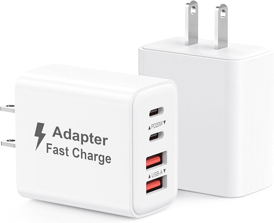 USB C Charger Block, 40W 4-Port Fast Charger 20W Type C Charging Block 3.1A USB, photo 2 of 3