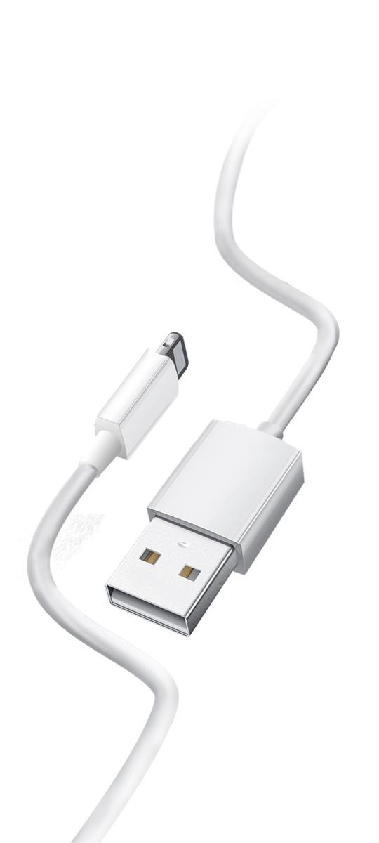 High Quality 10-Feet Rubberized iPhone Lightning 8 Pin Cable Cord in White, photo 3 of 5