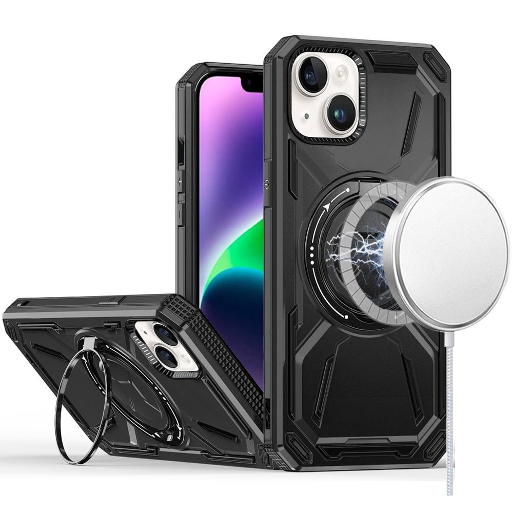iPhone 14 PLUS Loop Hybrid Case with [Magnetic Ring Circle] | 360° Rotational Kickstand | Shockproof Transparent Cover, photo 3 of 8