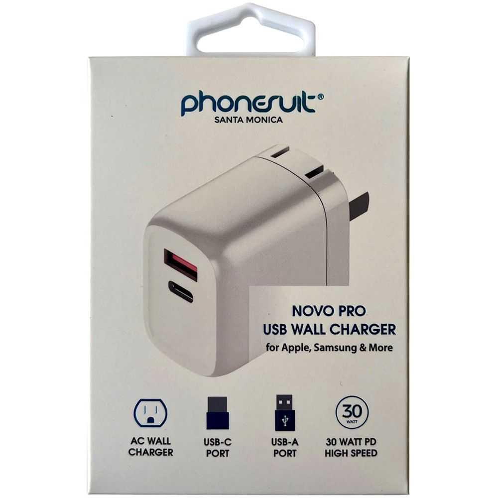 Wall Charger, USB-C/A, PD 30W DUAL PORT - HIGH END
