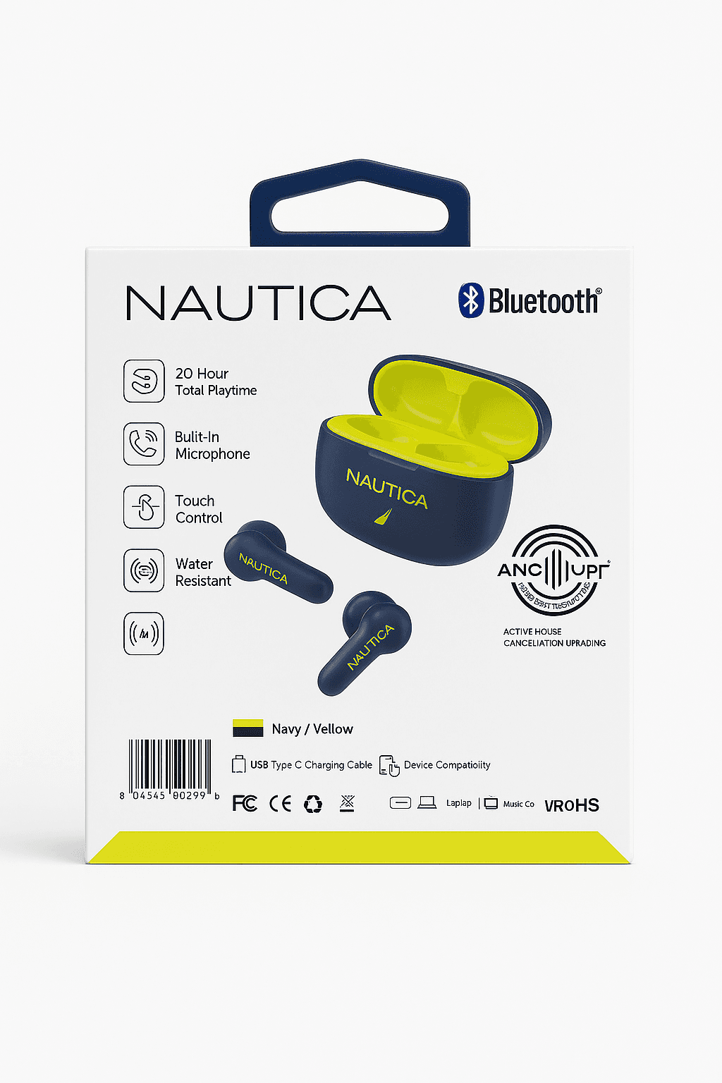 Nautica Urban T680 Hybrid Noise Cancelling True Wireless Stereo Earbuds