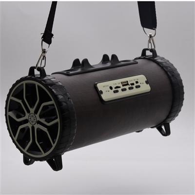 Portable Rechargeable 10W Bluetooth Speaker with FM Radio, TF slot, AUX in, USB, Handsfree, Built-in Boom Woofer in Black, photo 2 of 4