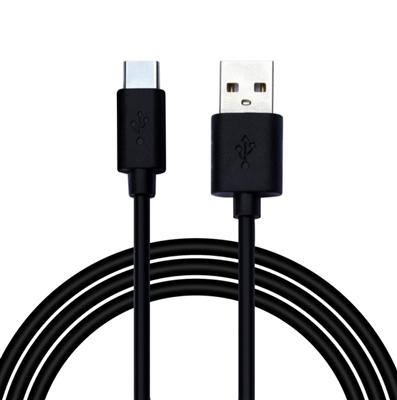 High Quality 6-Feet Rubberized Type-C Cable Cord in Black without package