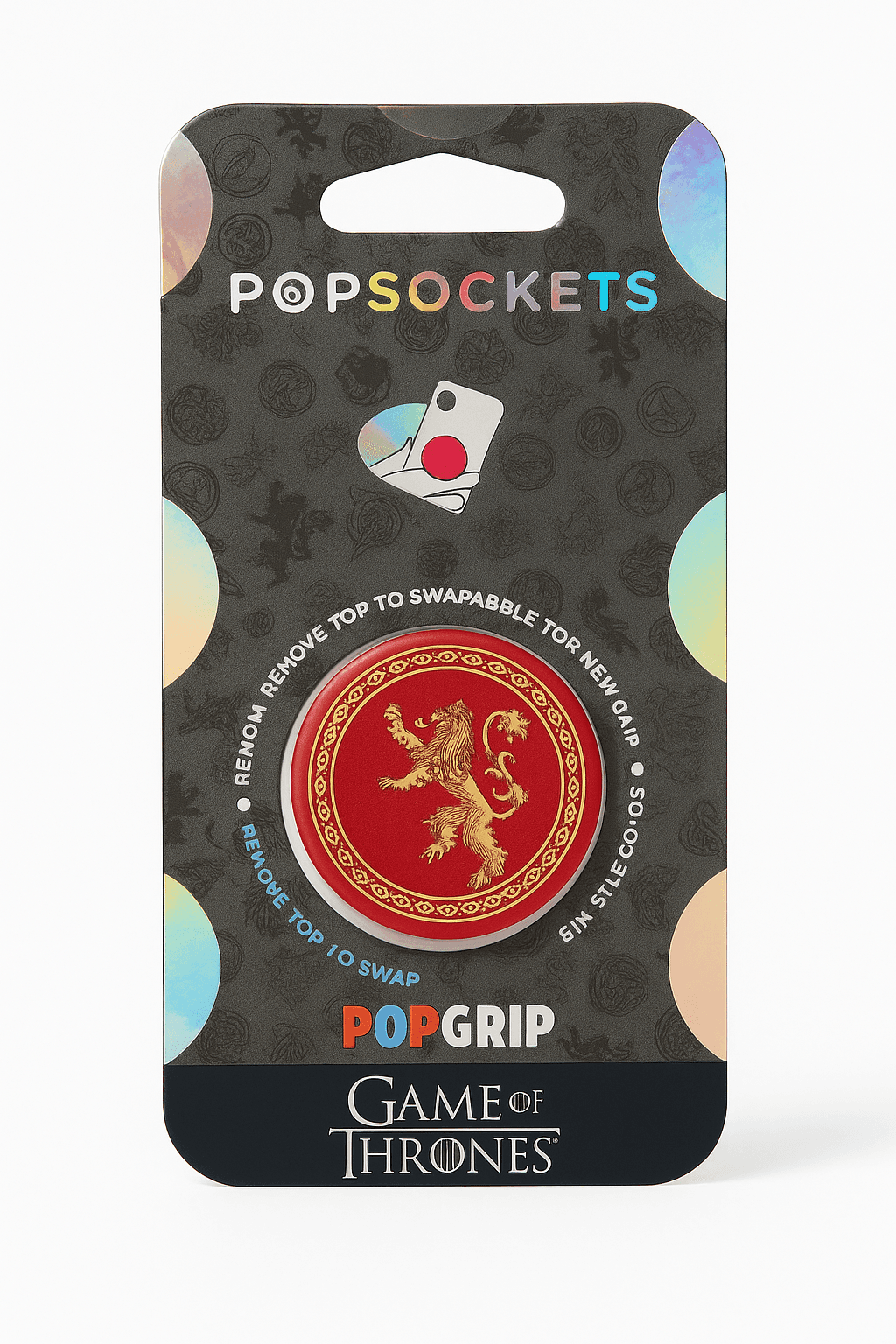 PopSockets PopGrip Swappable Mobile Phone Grip - Game of Thrones, House Lannister