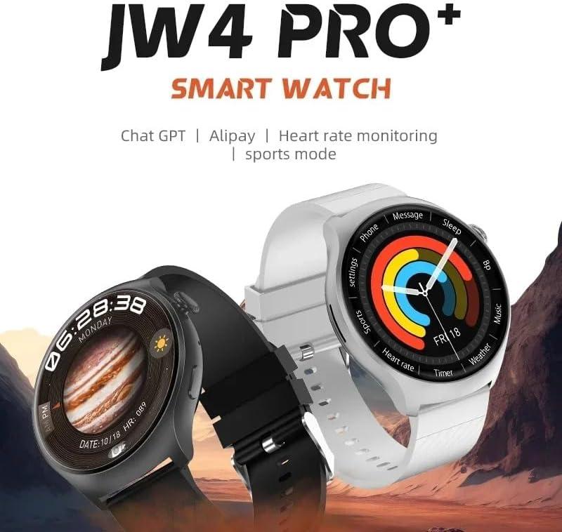New Smart Watch JW4 Pro Plus Round Men 1.53 High-Definition Color Screen NFC Dock Heart Rate Multiple Sports Modes