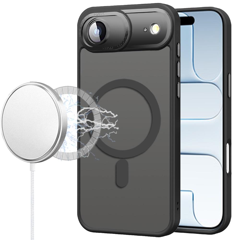 IPhone 17 Air Hybird Cases With Metal Tempered Camera Glass in Multiple Color