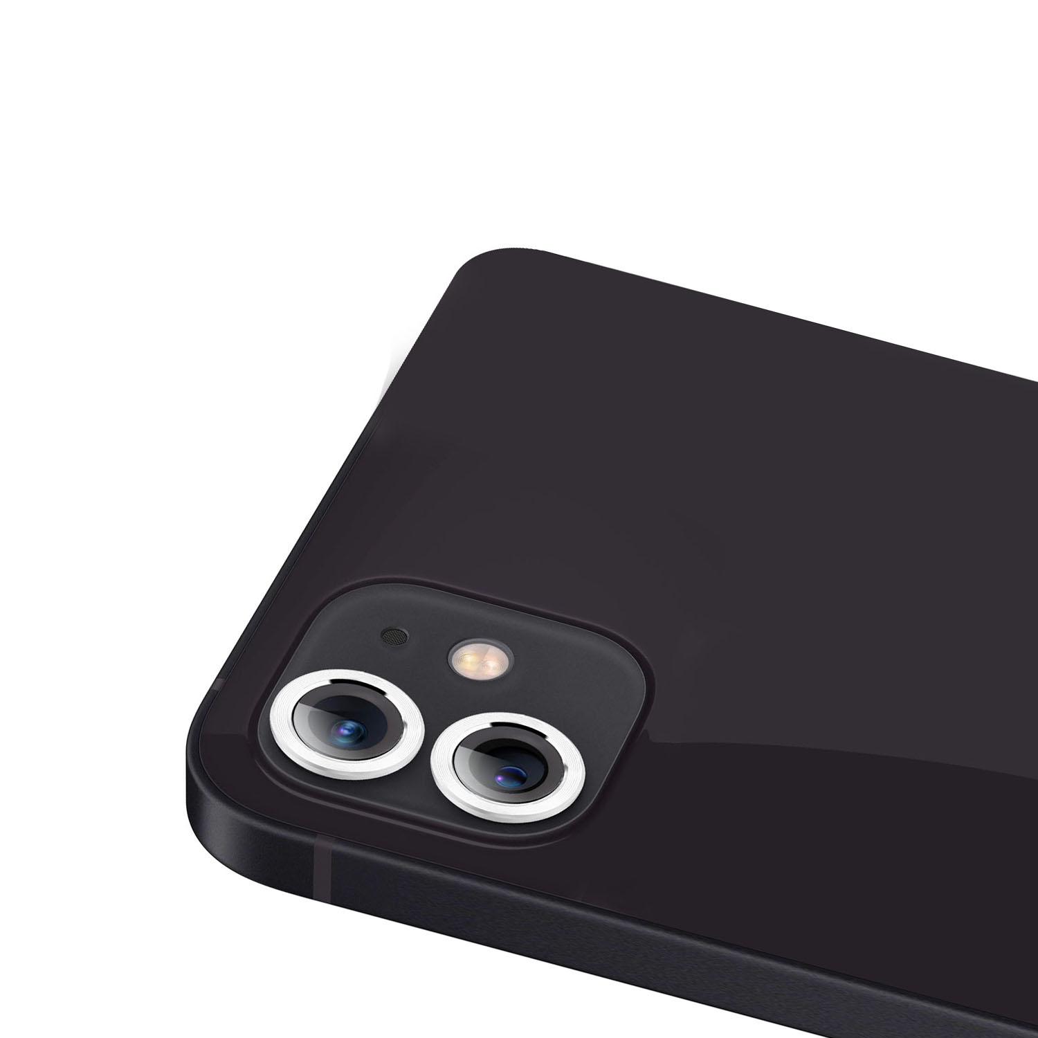  iPhone 11 2 Camera Colored Edged Tempered Glass - Silver product