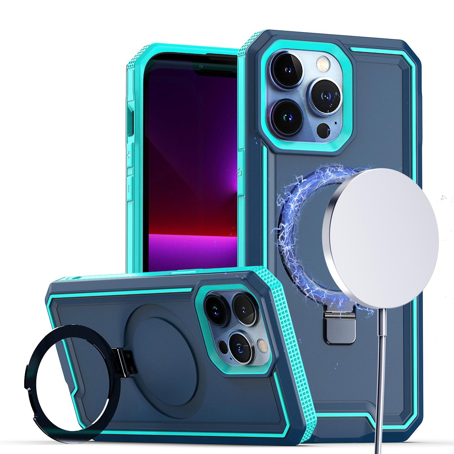 iPhone 15 Pro Magnetic Kickstand Hybrid Case – Tough & Shockproof Protection