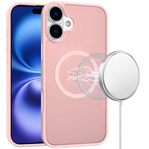 For iPhone 17 Modern Magnetic Circle Compatible Smooth Matte Hybrid Protective Cover, photo 2 of 4